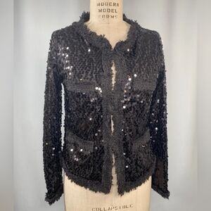 Sans Souci Black Sequin Blazer